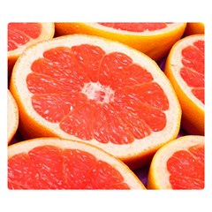 Grapefruit 1 Double Sided Flano Blanket (small)  by trendistuff