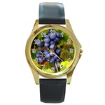 GRAPES 1 Round Gold Metal Watch