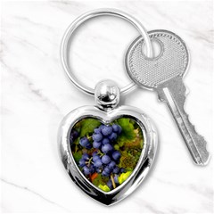 Grapes 1 Key Chains (heart)  by trendistuff