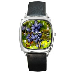 Grapes 1 Square Metal Watch by trendistuff