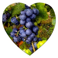 Grapes 1 Jigsaw Puzzle (heart) by trendistuff