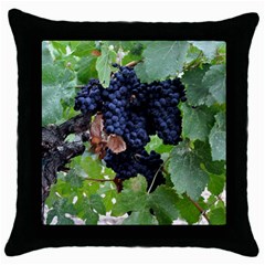 Grapes 3 Throw Pillow Case (black) by trendistuff