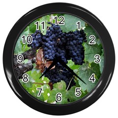 Grapes 3 Wall Clocks (black) by trendistuff