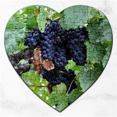 Grapes 3 Jigsaw Puzzle (heart) by trendistuff