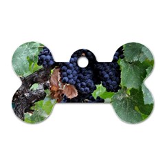 Grapes 3 Dog Tag Bone (two Sides) by trendistuff