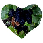 GRAPES 3 Large 19  Premium Heart Shape Cushions