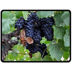 Grapes 3 Double Sided Fleece Blanket (large) 