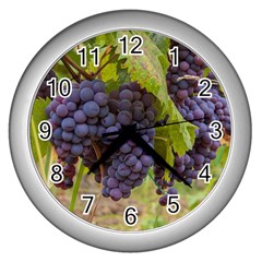 Grapes 4 Wall Clocks (silver)  by trendistuff