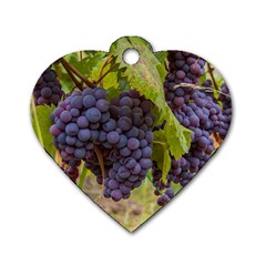 Grapes 4 Dog Tag Heart (two Sides) by trendistuff