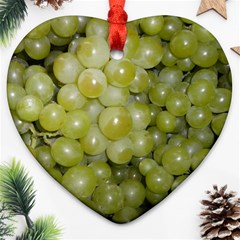 GRAPES 5 Heart Ornament (Two Sides)