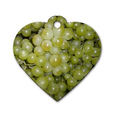 Grapes 5 Dog Tag Heart (one Side)