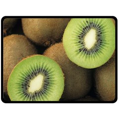 Kiwi 2 Fleece Blanket (large)  by trendistuff