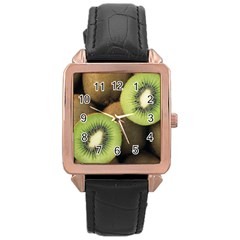 Kiwi 2 Rose Gold Leather Watch  by trendistuff