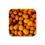 KUMQUAT 1 Rubber Square Coaster (4 pack)  Front