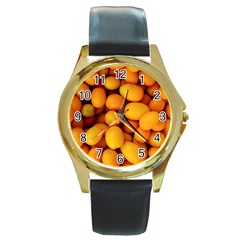 Kumquat 1 Round Gold Metal Watch by trendistuff