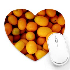 Kumquat 1 Heart Mousepads by trendistuff