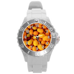 Kumquat 1 Round Plastic Sport Watch (l) by trendistuff