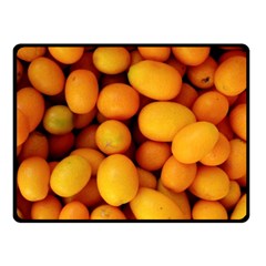 Kumquat 1 Double Sided Fleece Blanket (small)  by trendistuff