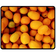 Kumquat 1 Double Sided Fleece Blanket (medium)  by trendistuff