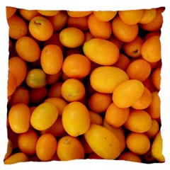 Kumquat 1 Large Flano Cushion Case (one Side) by trendistuff