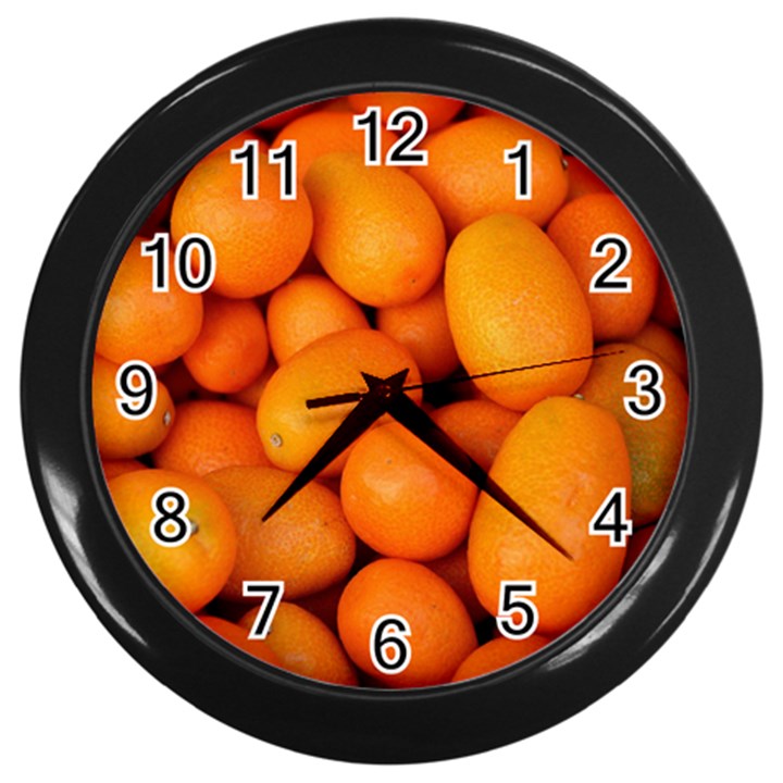 KUMQUAT 2 Wall Clocks (Black)