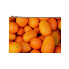 Kumquat 2 Cosmetic Bag (large)  by trendistuff