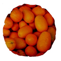 Kumquat 2 Large 18  Premium Round Cushions by trendistuff