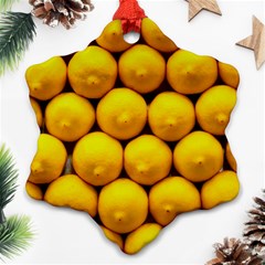 Lemons 1 Ornament (snowflake) by trendistuff