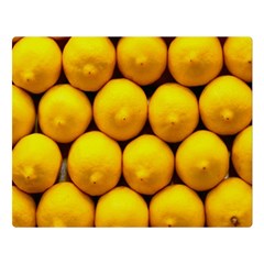 Lemons 1 Double Sided Flano Blanket (large)  by trendistuff