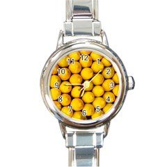 Lemons 2 Round Italian Charm Watch by trendistuff