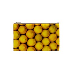 Lemons 2 Cosmetic Bag (small)  by trendistuff