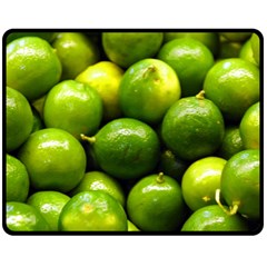 Limes 1 Double Sided Fleece Blanket (medium)  by trendistuff