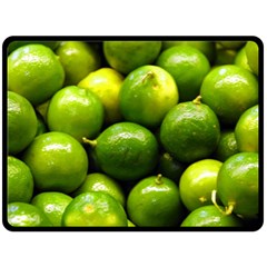 Limes 1 Double Sided Fleece Blanket (large)  by trendistuff