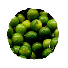 Limes 1 Standard 15  Premium Flano Round Cushions by trendistuff