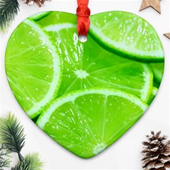 Limes 2 Heart Ornament (two Sides) by trendistuff