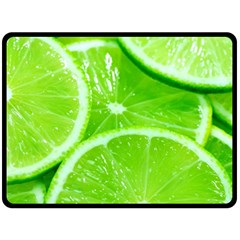 Limes 2 Fleece Blanket (large)  by trendistuff