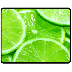 Limes 2 Fleece Blanket (medium)  by trendistuff