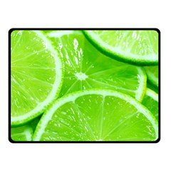 Limes 2 Double Sided Fleece Blanket (small)  by trendistuff