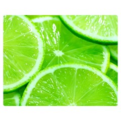 Limes 2 Double Sided Flano Blanket (medium)  by trendistuff