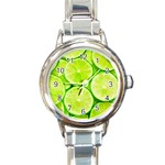 LIMES 3 Round Italian Charm Watch