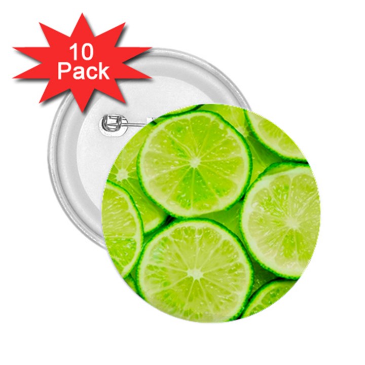 LIMES 3 2.25  Buttons (10 pack) 