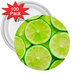 LIMES 3 3  Buttons (100 pack) 