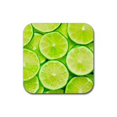 Limes 3 Rubber Coaster (square)  by trendistuff