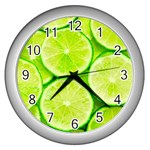 LIMES 3 Wall Clocks (Silver) 