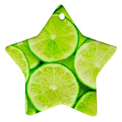 Limes 3 Star Ornament (two Sides) by trendistuff