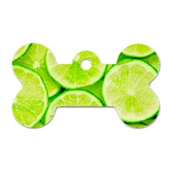 Limes 3 Dog Tag Bone (two Sides) by trendistuff