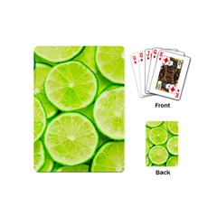 Limes 3 Playing Cards (mini)  by trendistuff