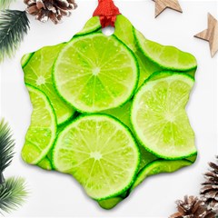 Limes 3 Snowflake Ornament (two Sides)