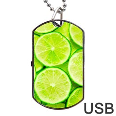 Limes 3 Dog Tag Usb Flash (one Side) by trendistuff