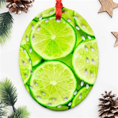 Limes 3 Ornament (oval Filigree) by trendistuff